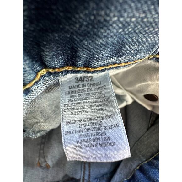 Aeropostale Slim Straight Jeans Size 34 X 32 - Picture 11 of 11